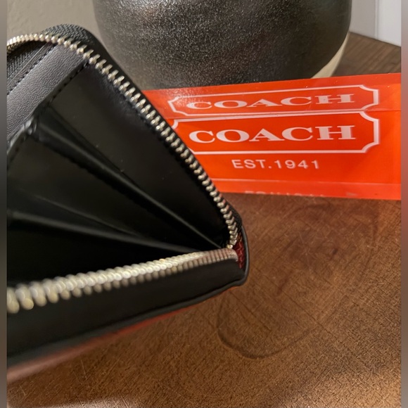 Coach Red Tartan Plaid Wristlet - Picture 8 of 11